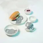 Kids Cat Design Pottery Dinnerware Set 5-Piece - Image 8
