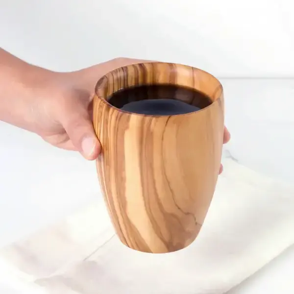 Large Olive Wood Cup Handmade