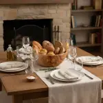 Large Olive Wooden Salad Bowl, Tunisian Handmade - Image 9