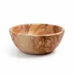 Large Olive Wooden Salad Bowl, Tunisian Handmade - Image 7