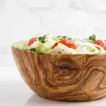 Large Olive Wooden Salad Bowl, Tunisian Handmade - Image 4