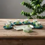 LEAF | 15 Pieces, "LEAF | Coffee set in pottery for 6 people - Image 5