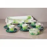 LEAF | 15 Pieces, "LEAF | Coffee set in pottery for 6 people - Image 2