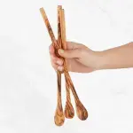 Long Handle Iced Tea Spoon Olive Wood