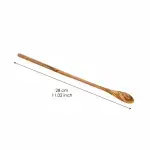 Long Handle Iced Tea Spoon Olive Wood - Image 7