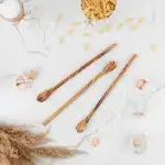 Long Handle Iced Tea Spoon Olive Wood - Image 5