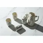 Margoum Pottery Coffee Service Set 15-Piece - Image 6