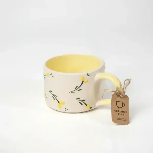 Mug Blanc Jaune - Citron