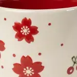 Mug Blanc Rouge – Fleurs Cerise - Image 7
