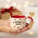 Mug Blanc Rouge – I Love You Mom ! - Image 7