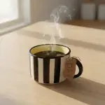 Mug Noir Jaune - Rayures - Image 4