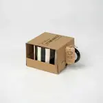 Mug Noir Jaune - Rayures - Image 2