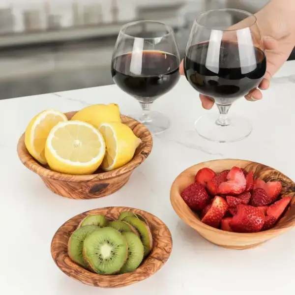 Olive Wood Artisan Nesting Bowls