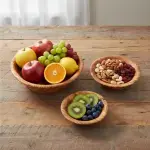 Olive Wood Artisan Nesting Bowls - Image 8