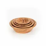 Olive Wood Artisan Nesting Bowls - Image 7