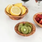 Olive Wood Artisan Nesting Bowls - Image 2