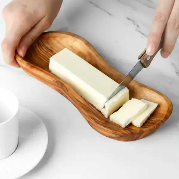 Olive Wood Butter Dish