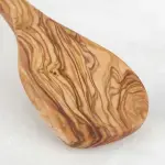 Olive Wood Corner Spoon, Handmade Wooden Cooking Spoon - Image 8