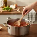 Olive Wood Corner Spoon, Handmade Wooden Cooking Spoon - Image 7