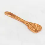 Olive Wood Corner Spoon, Handmade Wooden Cooking Spoon - Image 3
