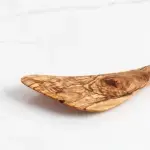 Olive Wood Curved Corner Spatula - Image 4