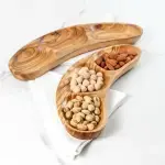 Olive Wood Divided Plate