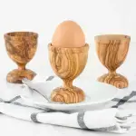 Olive Wood Easter Egg Cup