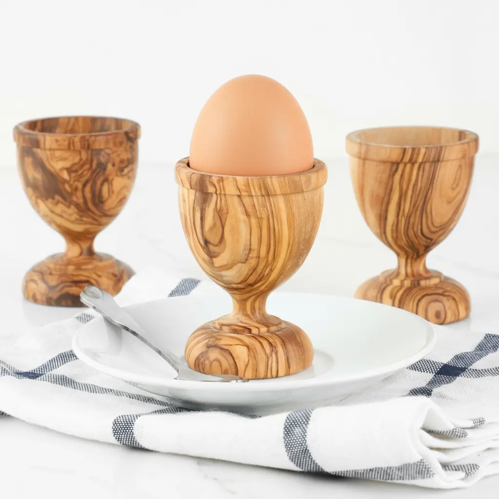 UG013_20251031_165617_470546_1 Olive Wood Easter Egg Cup - Image 1