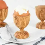 Olive Wood Easter Egg Cup - Image 4