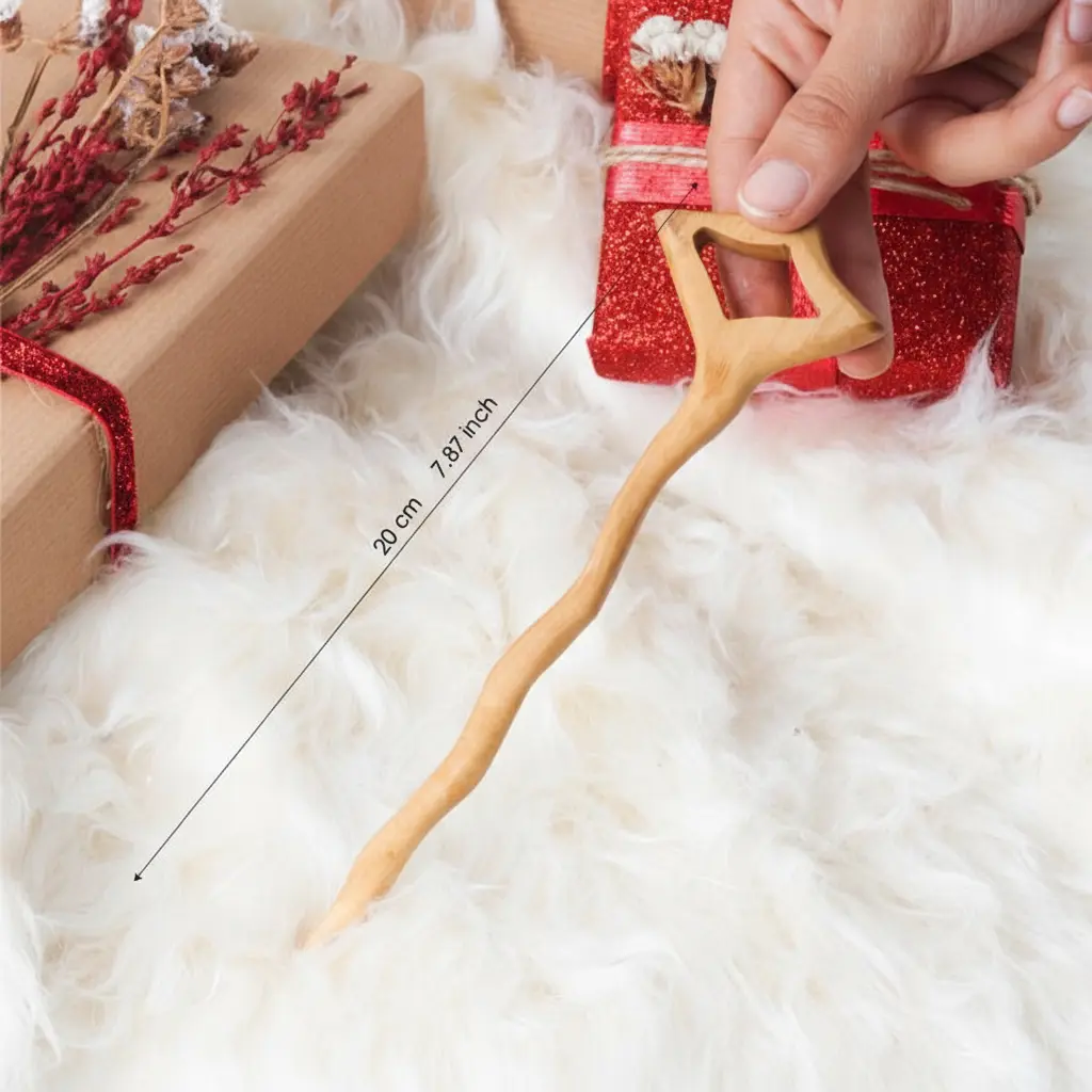 BB016_20251031_160306_567945_2 Olive Wood Hairpin - Image 1