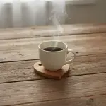 Olive Wood Heart Coasters Set With Holder - Image 7