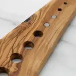 Olive Wood Herb Stripper - Handmade Artisan Tool - Image 9