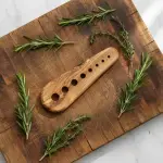 Olive Wood Herb Stripper - Handmade Artisan Tool - Image 7