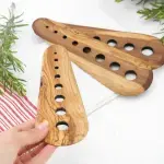 Olive Wood Herb Stripper - Handmade Artisan Tool - Image 3