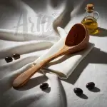 Olive Wood Ladle Spoon Handmade Serving Utensil - Image 8
