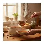 Olive Wood Ladle Spoon Handmade Serving Utensil - Image 6