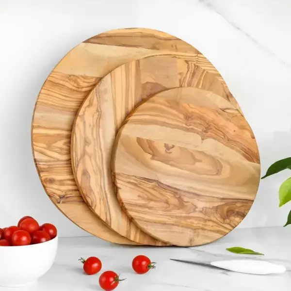 Olive Wood Round Serving Board