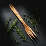 Olive Wood Salad Fork Handmade - Image 11