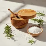 Olive Wood Salt Cellar - Spoon & Swivel Lid - Image 15