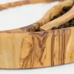 Olive Wood Salt Cellar with Plexiglass Lid - Image 9