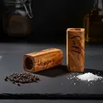 Olive Wood Salt & Pepper Shakers - Image 10