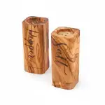 Olive Wood Salt & Pepper Shakers - Image 5