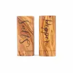 Olive Wood Salt & Pepper Shakers - Image 4