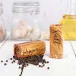 Olive Wood Salt & Pepper Shakers