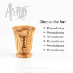 Olive Wood Shot Goblet - Image 3