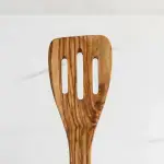 Olive Wood Slotted Spatula Handmade Kitchen Utensil - Image 9