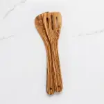 Olive Wood Slotted Spatula Handmade Kitchen Utensil - Image 5