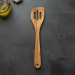 Olive Wood Slotted Spatula, Handmade Wooden Spatula - Image 7