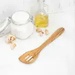 Olive Wood Slotted Spatula, Handmade Wooden Spatula - Image 5