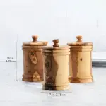 Olive Wood Spice Jar - Image 6